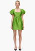 Ivy Puff Sleeve Satin Mini Dress - GLAM MODA
