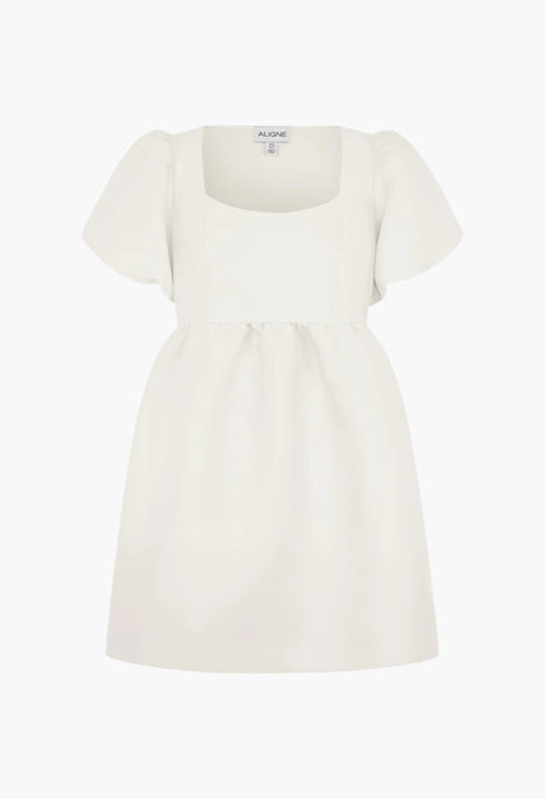 Ivy Puff Sleeve Satin Mini Dress - GLAM MODA