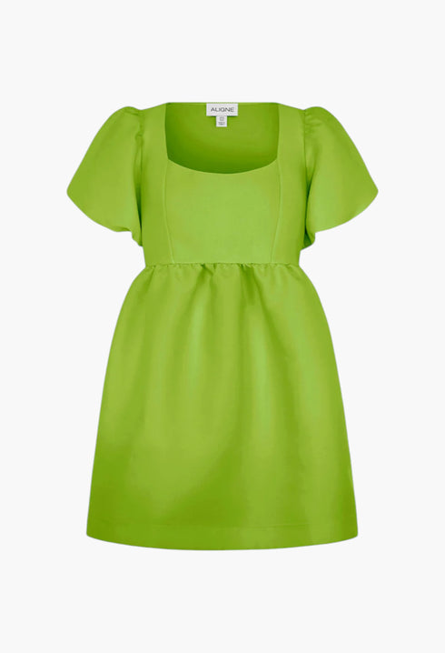 Ivy Puff Sleeve Satin Mini Dress - GLAM MODA