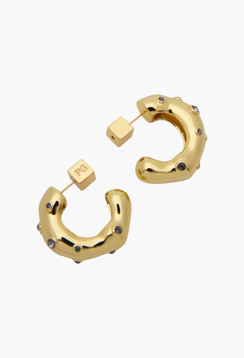Gold - Kine Hoop Earrings - GLAM MODA
