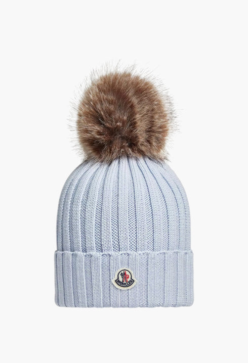 Wool Beanie With Pom Pom