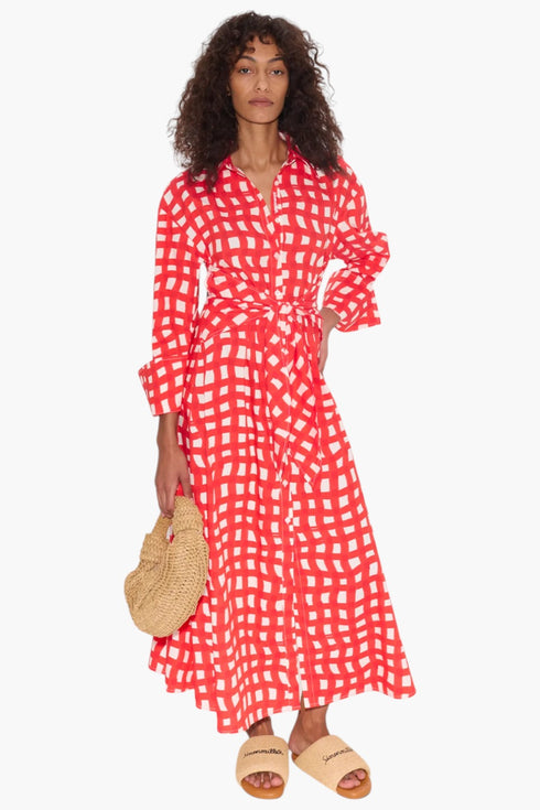 Loch Poplin Maxi Dress - GLAM MODA