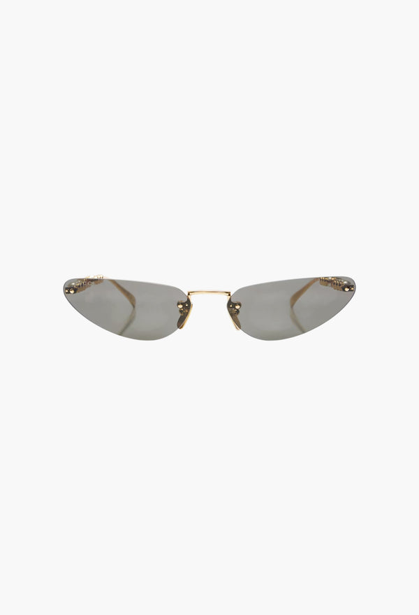 Faux Pearl-Embellished Cat-Eye Sunglasses