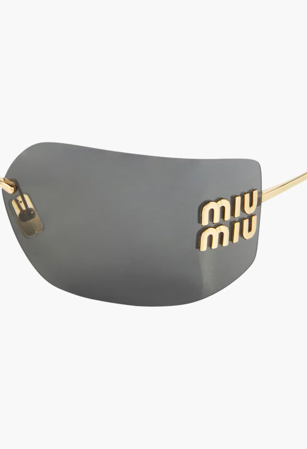 Logo Rectangular Sunglasses