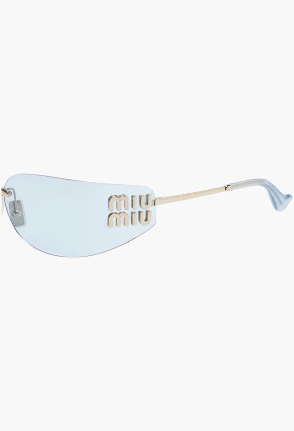 Logo Rectangular Sunglasses