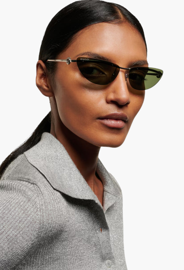 Horsebit Cat-Eye Sunglasses