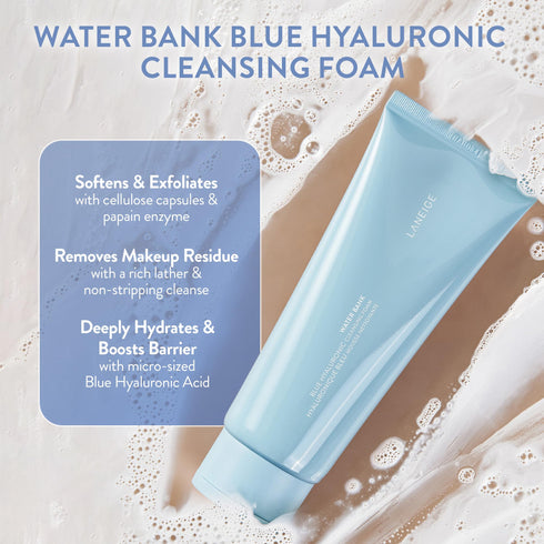 Water Bank Blue Hyaluronic Cleansing Foam - 150 g - GLAM MODA