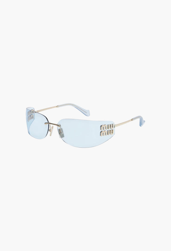 Logo Rectangular Sunglasses