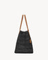 Black - Panier Medium Bag In Raffia - GLAM MODA