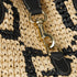 Natural And Black GG Raffia-Effect Fabric - Woven Medium Tote Bag - GLAM MODA