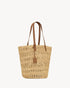 Naturel - Panier Medium Bag In Raffia - GLAM MODA