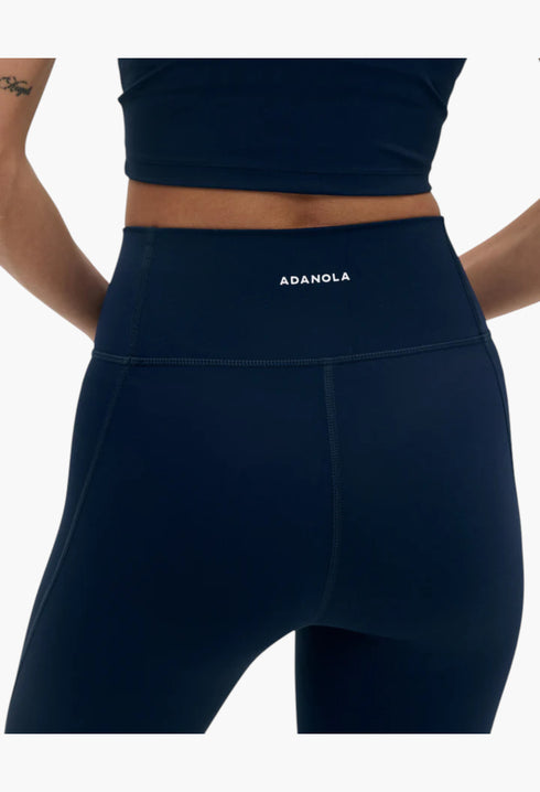 Navy Blue - Flared Yoga Pant - GLAM MODA
