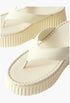 Off-White - Nama Leather Platform Flip Flops - GLAM MODA