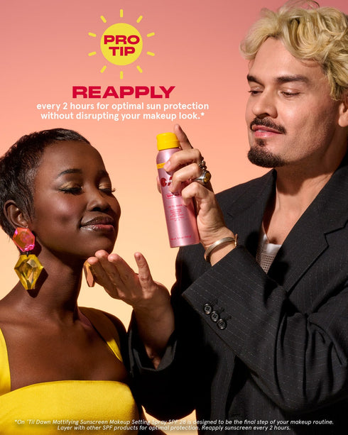 On ‘Til Dawn Mattifying Sunscreen Makeup Setting Spray SPF 28 Full-Sized - GLAM MODA