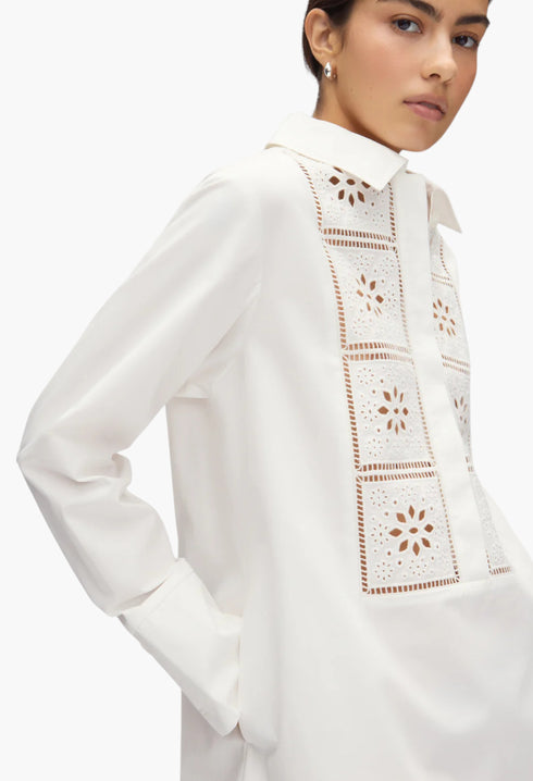 Ophelia Broderie Organic Cotton Dress - GLAM MODA