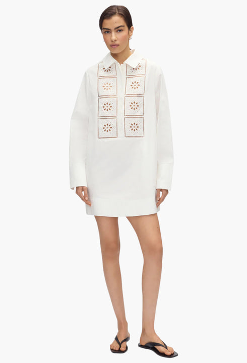 Ophelia Broderie Organic Cotton Dress - GLAM MODA