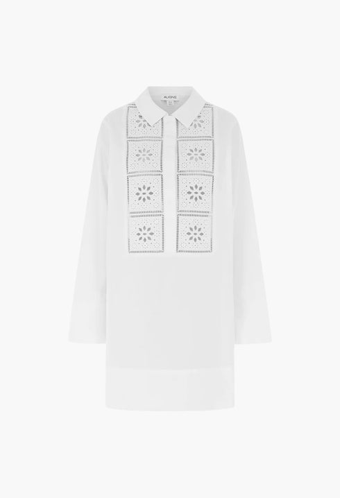 Ophelia Broderie Organic Cotton Dress - GLAM MODA