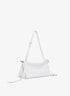 Optic White - Le Click East West Small Bag In Leather - GLAM MODA