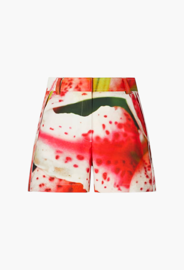 Pink Lily - Twill Camp Short