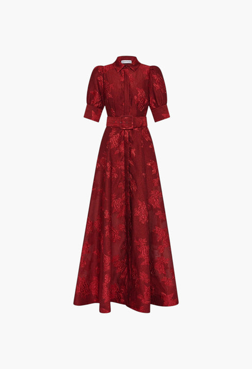 Afina Short Sleeve Gown - GLAM MODA