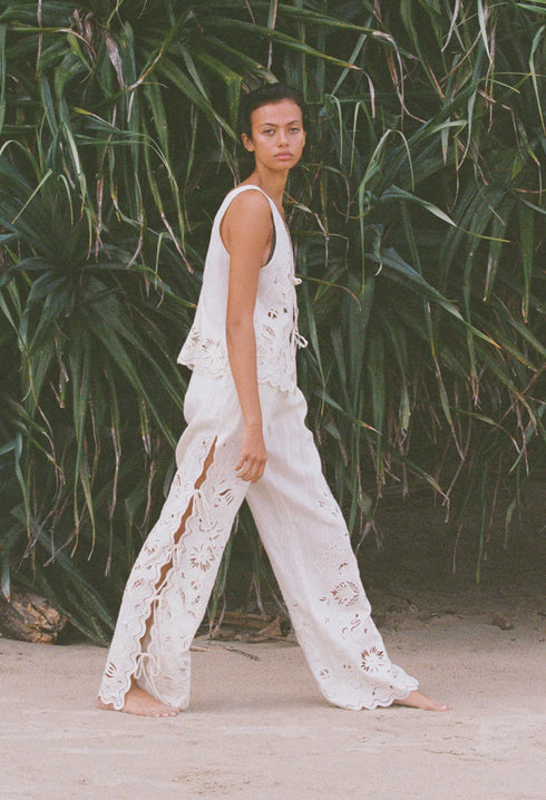 Sadie Pants | Serpentine Broderie - GLAM MODA