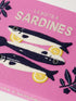 Sardines Embroidered Appliquéd Canvas Clutch - GLAM MODA