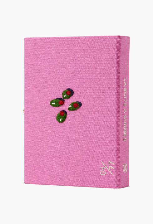 Sardines Embroidered Appliquéd Canvas Clutch - GLAM MODA