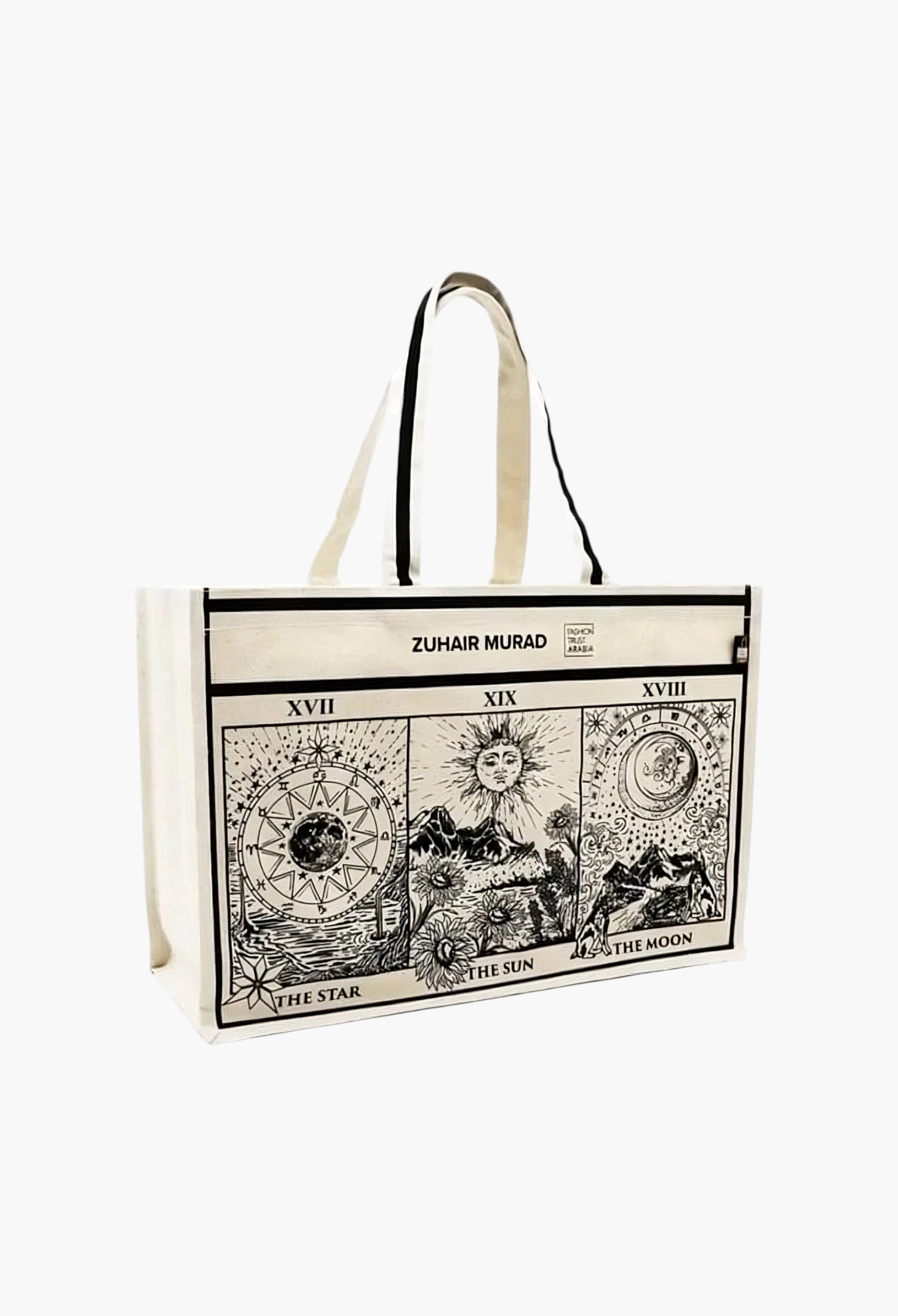 Zuhair Murad Shopping Tote Bag in Natural | Chic Designer Tote 