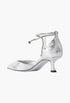 Silver - Stevie 50 Crystal-Embellished Metallic Crinkled-Leather Pumps - GLAM MODA