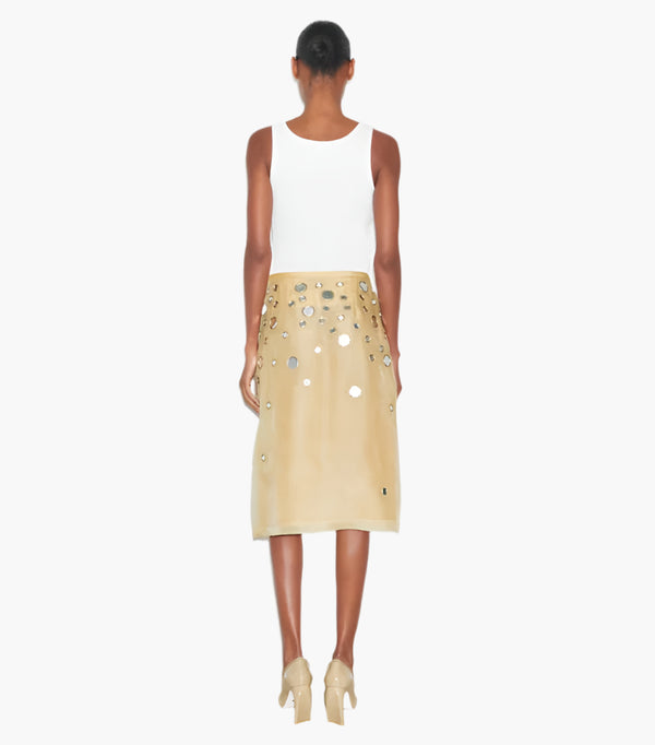 Soft Wheat - Embellished Mirror Skirt