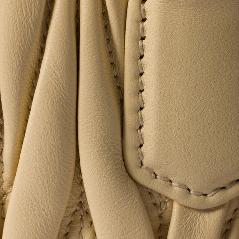 Soy Green - Arcadie Matelassé Nappa Leather Bag - GLAM MODA