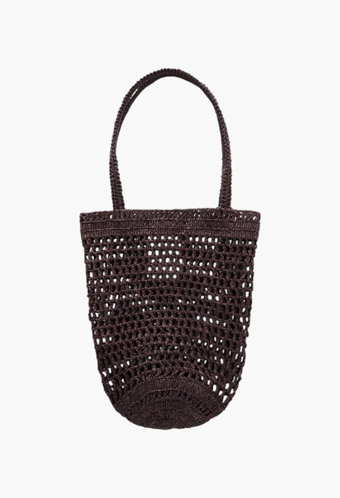 Summer Banana Embellished Embroidered Raffia Tote - GLAM MODA