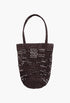 Summer Banana Embellished Embroidered Raffia Tote - GLAM MODA