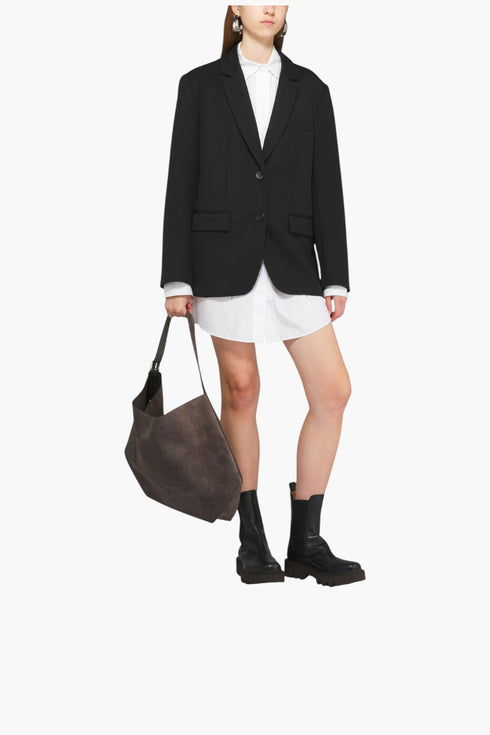 TOTÊME Espresso Leather Shoulder Bag - GLAM MODA