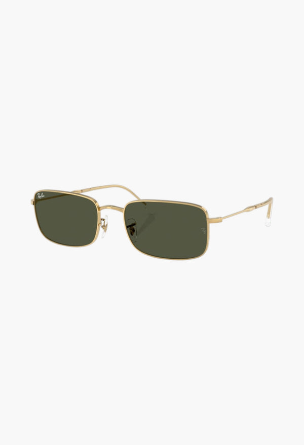 Gold Flash Rectangle Sunglasses 59mm