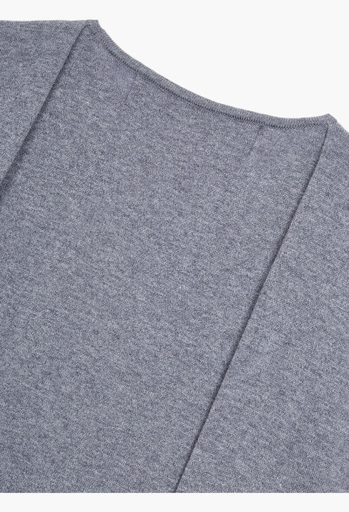 Sleeve Layered Cardigan, Gray - GLAM MODA