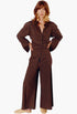 Black/Choco Brown Stripe - Toni Poplin Pant - GLAM MODA