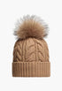 Wool & Cashmere Beanie With Pom Pom