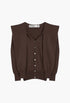 Sleeve Layered Cardigan, Brown - GLAM MODA