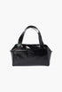 Black - Leather Top-Handle Bag - GLAM MODA