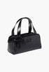 Black - Leather Top-Handle Bag - GLAM MODA