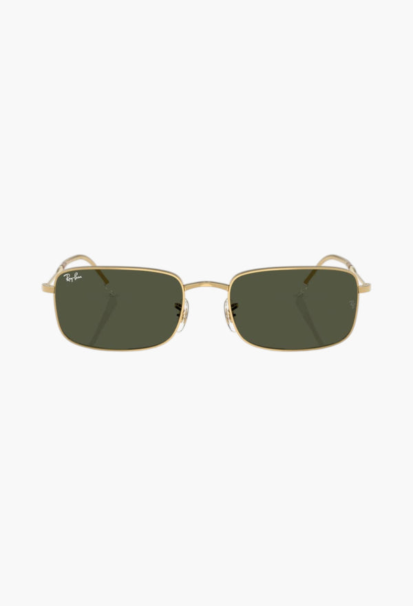 Gold Flash Rectangle Sunglasses 59mm