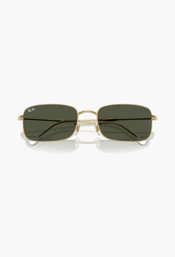 Gold Flash Rectangle Sunglasses 59mm