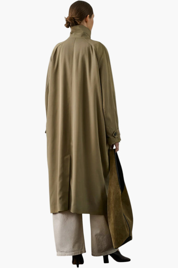 Fritz Trench  Sage Soft Viscose Twill Trench