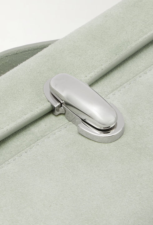 Mint - Symmetry Pochette Suede Tote - GLAM MODA