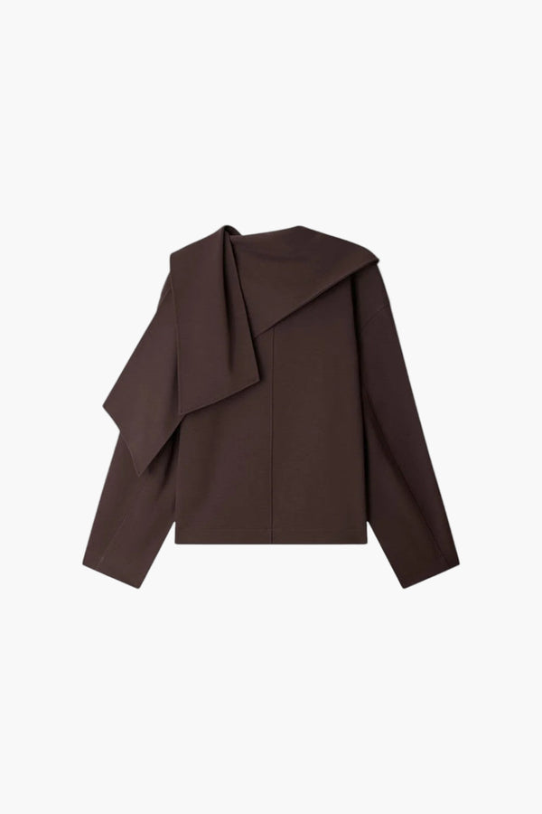 Freja Sweatshirt  - Cotton Sweatshirt With Scarf