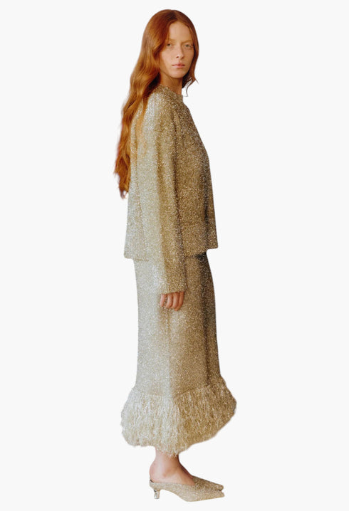 Brink Tinsel Knit Skirt - GLAM MODA
