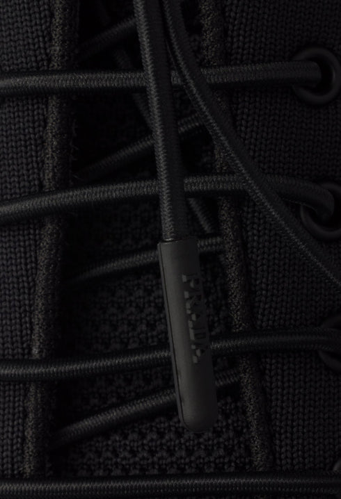 Black - Stretch Knit Sneakers - GLAM MODA