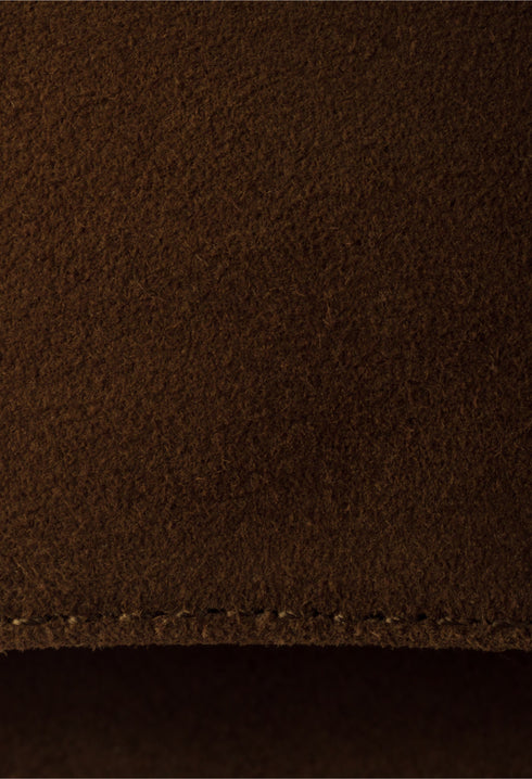 Dark Brown - Suede Platform Sandals - GLAM MODA