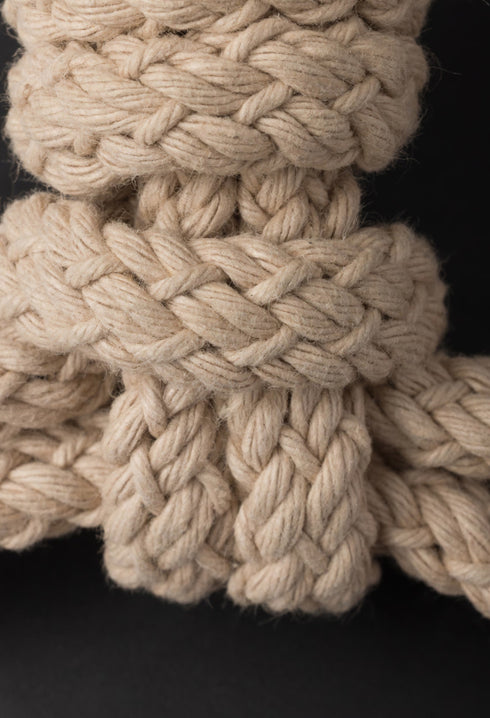 Black - Flat Leather And Cord Sandals - GLAM MODA